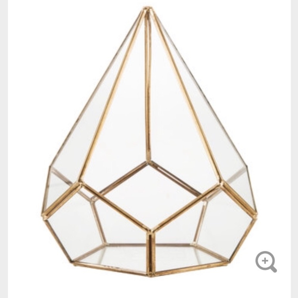 Gold Triangular Terrarium